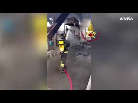 In fiamme casello sull’A21 a Brescia Sud, nessun ferito
