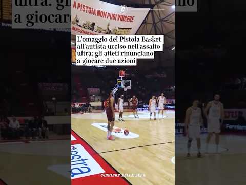 Omaggio del Pistoia Basket all’autista ucciso nell’assalto ultrà: gli atleti non giocano due azioni