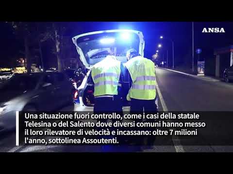 Al via la piattaforma per il censimento degli autovelox