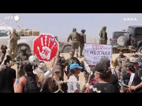 Flotilla, Israele: manifestazione pro-Palestina al confine di Gaza