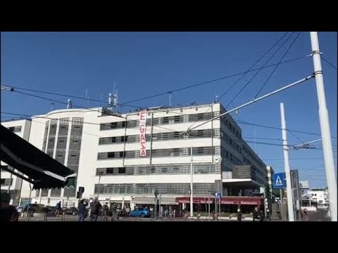 Venezia, striscione per Gaza a piazzale Roma: il video