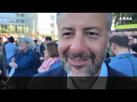 Corteo nazionale Gaza, anche Scotto e Corrado in piazza