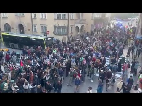 Bolzano, il corteo pro-Pal invade pacificamente il centro storico tra slogan e cori