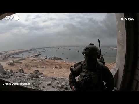 Gaza, prima e dopo il 7 ottobre: la distruzione della guerra ripresa dall’alto