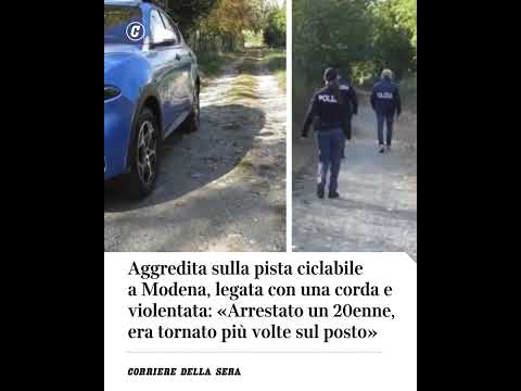 Aggredita sulla pista ciclabile a Modena, legata con una corda e violentata. Arrestato un 20enne