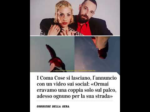 I Coma_Cose si lasciano: «Ormai eravamo una coppia solo sul palco» #shorts #news