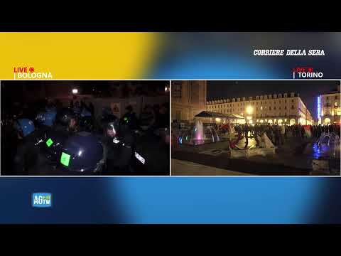 Torino e Bologna, manifestazioni pro Palestina