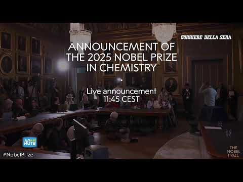 Premio Nobel per la Chimica: l’annuncio in diretta video