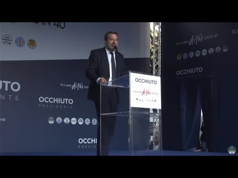 Salvini: «Altro che pro Palestina, qui siamo pro Calabria»