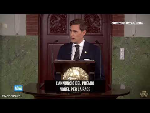 Il nuovo premio Nobel per la Pace