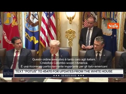 Trump ripristina festa Cristoforo Colombo cancellata da Biden: “Amiamo gli italiani”