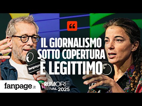 Giulia Innocenzi e Corrado Formigli sui rischi del giornalismo d’inchiesta al Rumore Festival