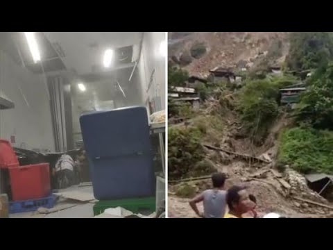 Le immagini del terremoto nelle Filippine: negli edifici trema tutto, gente in strada e frane
