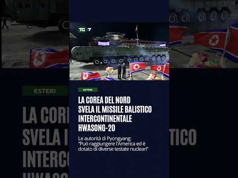 La Corea del Nord svela il missile balistico intercontinentale Hwasong-20