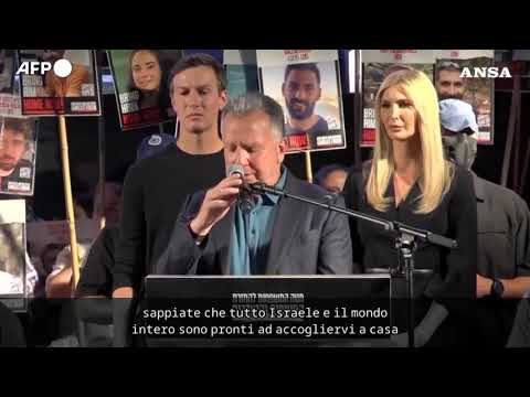 Witkoff parla alla piazza degli ostaggi a Tel Aviv