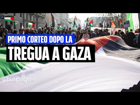 Milano in piazza dopo il piano di pace per Gaza: “Anche merito del nostro sostegno alla Palestina”