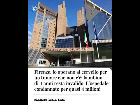 Firenze, lo operano al cervello per un tumore che non c’è: bambino di 4 anni resta invalido