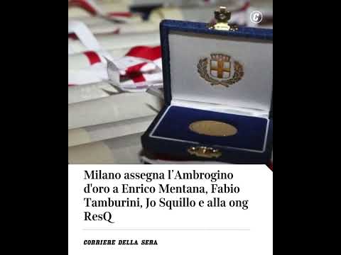 Milano assegna l’Ambrogino d’Oro a Enrico Mentana, Fabio Tamburini, Jo Squillo e alla ong ResQ