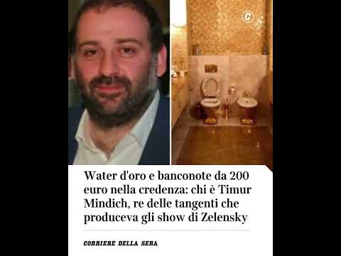 Water d’oro e banconote da 200€ nella credenza: chi è Timur Mindich, re delle tangenti #shorts #news