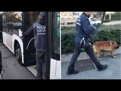 Sui mezzi pubblici di Firenze per i controlli antidegrado: come è andato il primo giorno (il video)