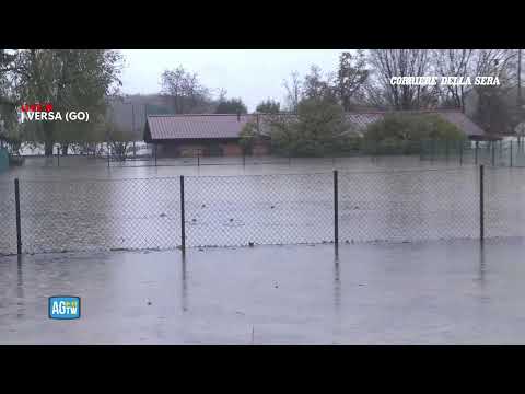 Alluvione a Versa, in provincia di Gorizia