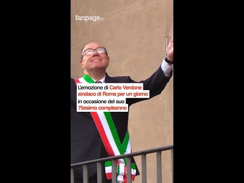Verdone sindaco di Roma per un giorno: l’arrivo e il ricordo di Sordi