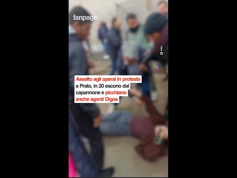 Assalto agli operai in protesta a Prato, in 20 escono dal capannone e picchiano anche agenti Digo