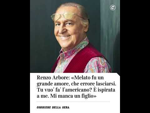 Renzo Arbore: «Melato un grande amore, che errore lasciarsi. Tu vuo’ fa’ l’americano ispirata a me»