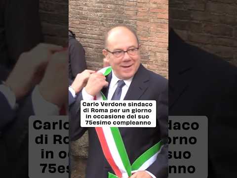 Carlo Verdone sindaco per un giorno a Roma