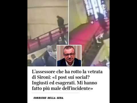 L’assessore che ha rotto la vetrata di Sironi: «Social ingiusti, mi hanno ferito più dell’incidente»