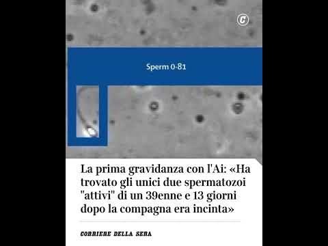 Prima gravidanza con l’Ai: ha trovato gli unici due spermatozoi attivi e di un 39enne #shorts