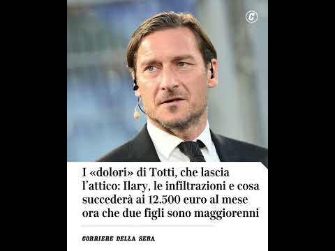 Totti lascia l’attico: Ilary e cosa succederà ai 12.500 € al mese ora che due figli sono maggiorenni