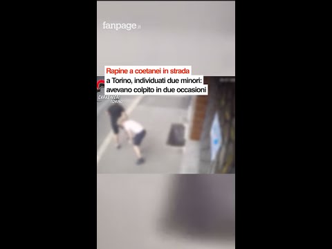 Rapine a coetanei in strada a Torino, individuati due minori