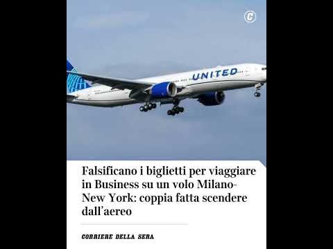 Falsificano biglietti per viaggiare in business sul volo Milano-New York: fatti scendere dall’aereo