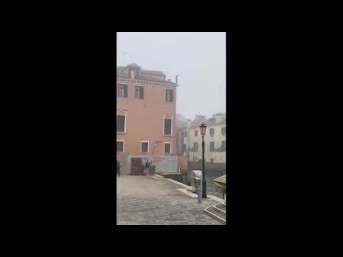 Venezia, tuffo in acqua dal tetto di un palazzo di tre piani