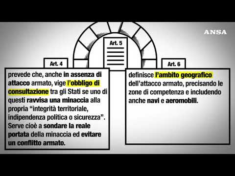 Cosa dicono gli articoli 4, 5 e 6 del Trattato Nato