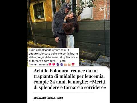 Achille Polonara, reduce da un trapianto di midollo per leucemia, compie 34 anni #shorts #news