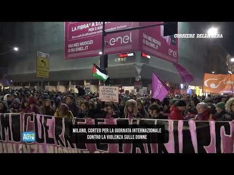 25 novembre, corteo antiviolenza a Milano