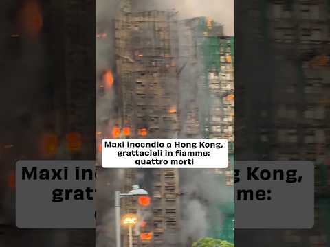 🔴 Un incendio è scoppiato in alcuni grattacieli di un complesso residenziale a Hong Kong