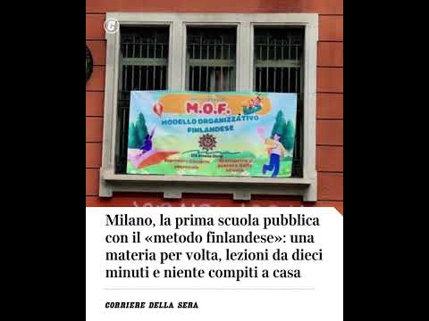 Milano, la prima scuola pubblica col metodo finlandese: lezioni da 10 minuti e niente compiti