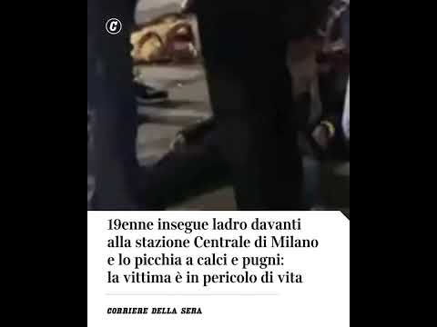 Insegue ladro davanti alla stazione Centrale di Milano e lo picchia: vittima in pericolo di vita