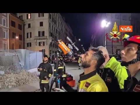 Crollo Torre dei Conti, strumentazione per rilevamento di movimento per salvare gli operai