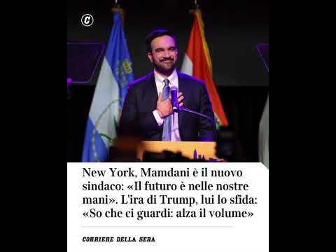New York, Mamdani è il nuovo sindaco: «Il futuro è nelle nostre mani». L’ira di Trump #shorts