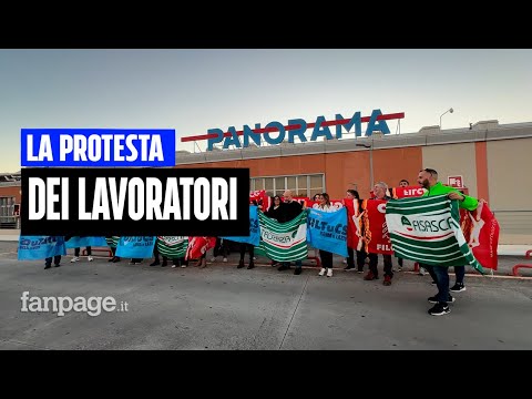 La protesta dei lavoratori Panorama: “Licenziamenti e sospensioni per pochi minuti di ritardo”