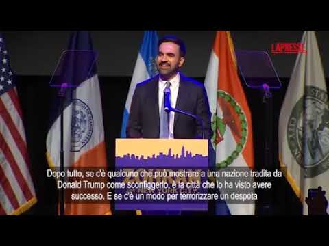 New York, Mamdani dopo la vittoria a Trump: «Alza il volume»