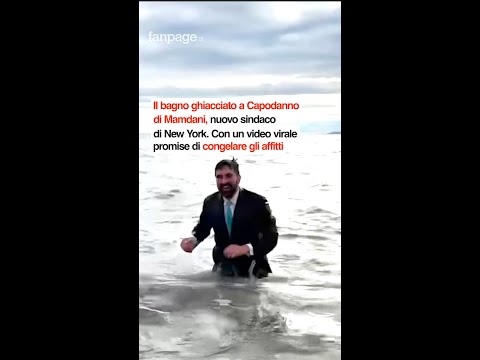 Il bagno ghiacciato a Capodanno di Mamdani: il video virale con cui promette di congelare gli affitt
