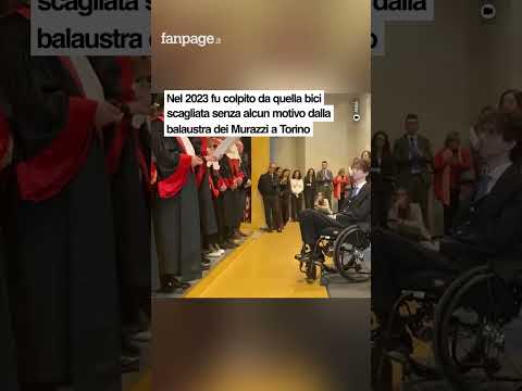 Mauro Glorioso si è laureato in medicina, tetraplegico per il lancio della bici dai Murazzi