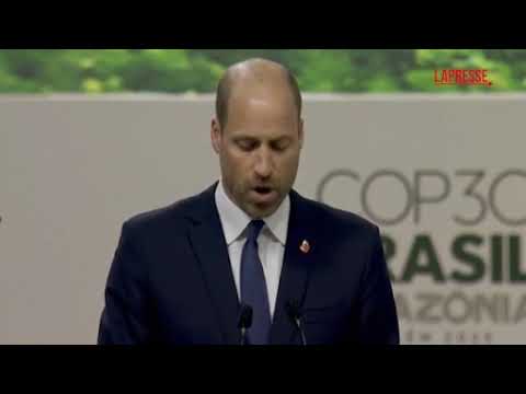 Il principe William alla conferenza Cop30: «Siamo vicini a punti di svolta critici»