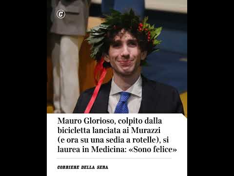 Mauro Glorioso, colpito da bici lanciata ai Murazzi e ora su sedia a rotelle, si laurea in Medicina