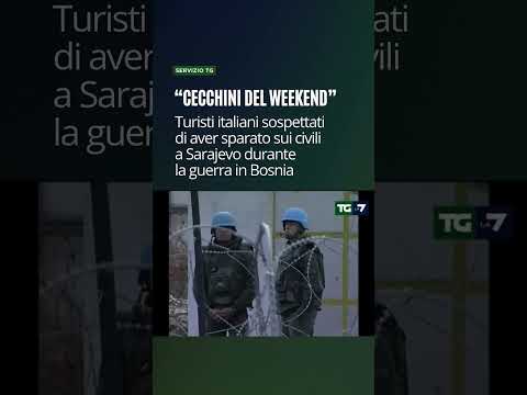Cecchini del weekend: turisti italiani sospettati di aver sparato sui civili a Sarajevo